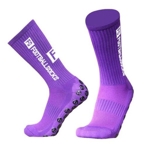 Chaussettes Antidérapantes Football Socks Violet